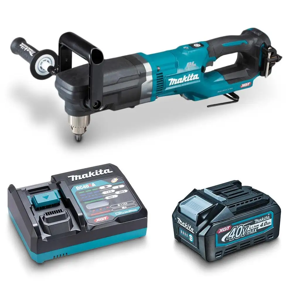 MAKITA 40V Max XGT Brushless 1 x 4.0Ah Right Angle Drill Kit DA001GM102