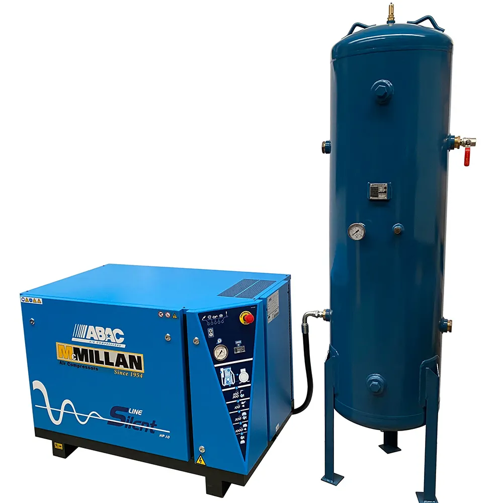 ABAC 10HP 300L Low Noise Compressor Set LN1000SET300