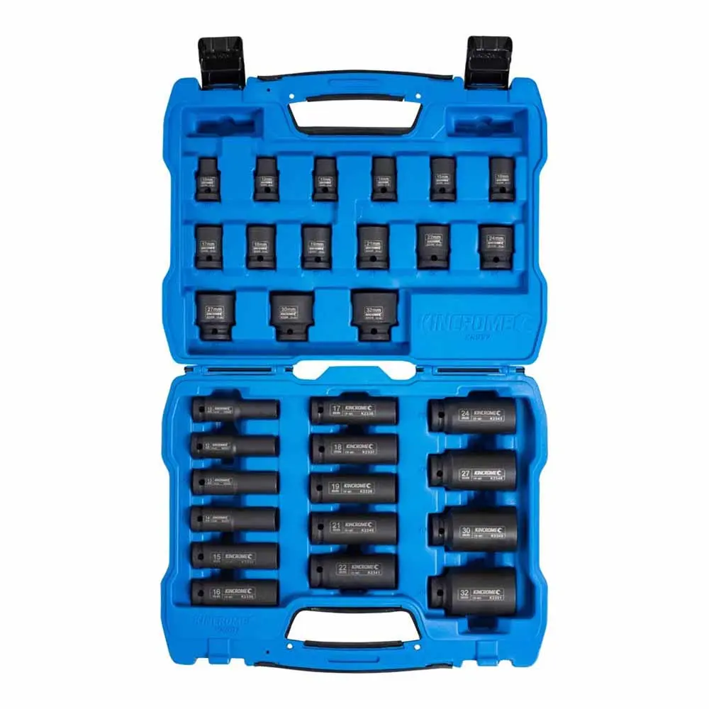 KINCROME 1/2" Metric Impact Socket Set - 30 Piece K2097