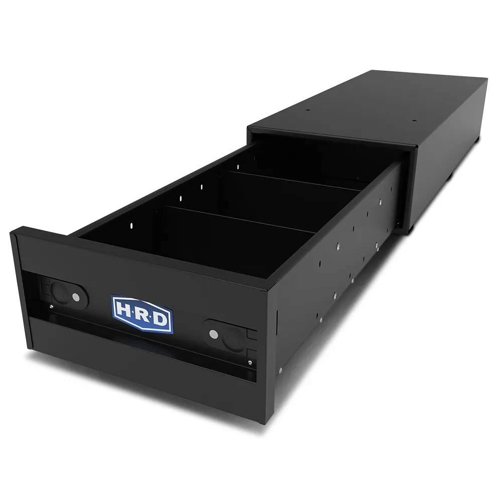 HRD 250 475 x 1200 x 245mm Van Storage Drawer Black HVD250