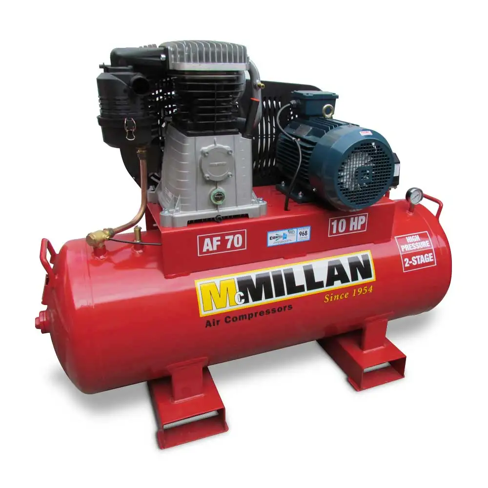 MCMILLAN 10HP 3 Phase 2 Stage Air Compressor AF70