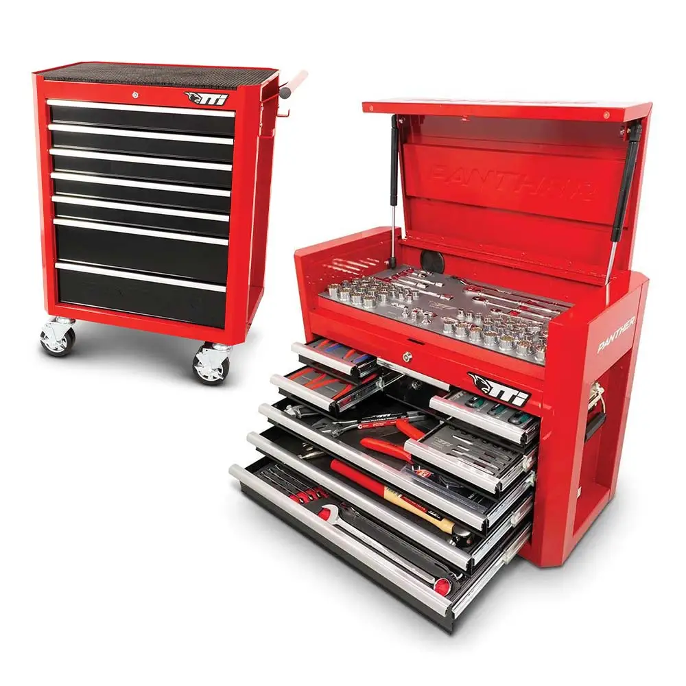 TTI 26" 15 Drawer Tool Trolley & Chest Combo 244 Piece TTKIT946