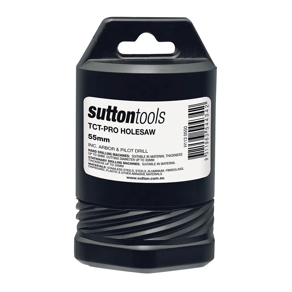 SUTTON 55mm TCT Metal Holesaw w/ Arbor - DEEP CUT H1130550