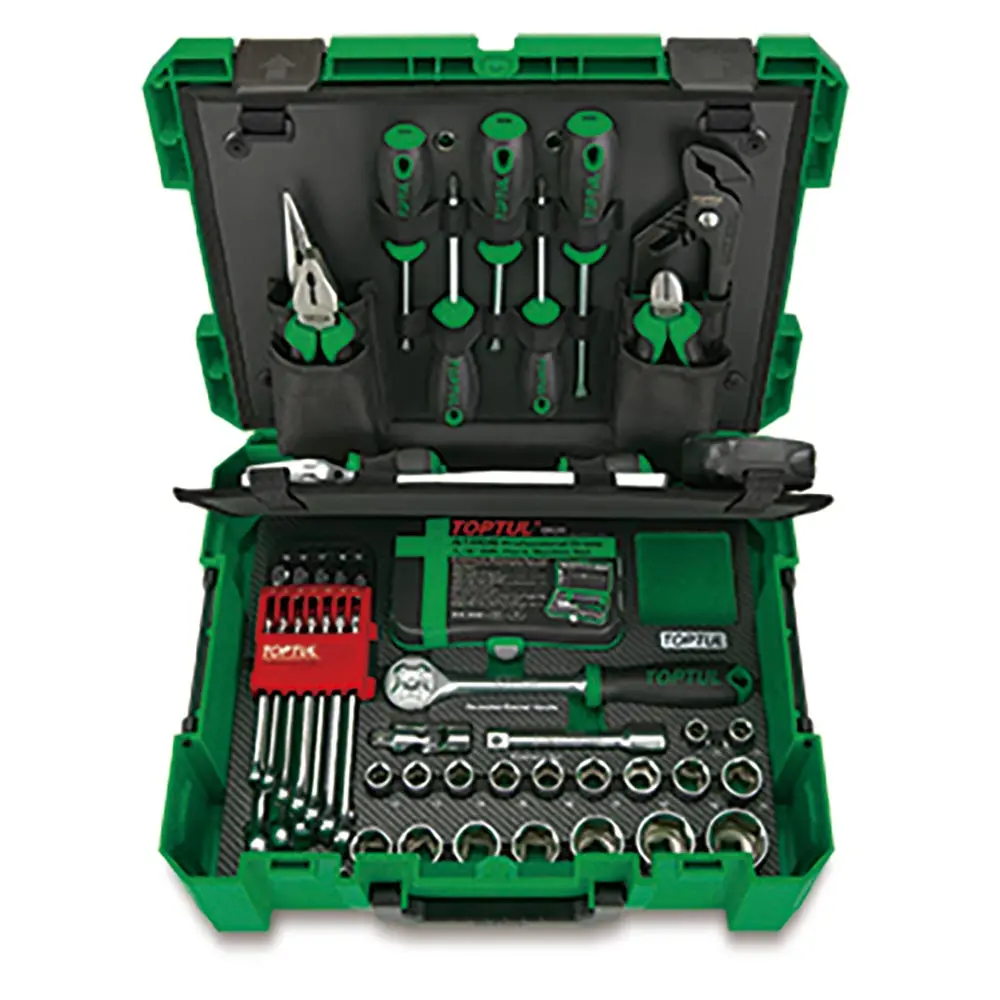 TOPTUL Professional Mechanics Tool Kit - 104 Piece GCZ-104A