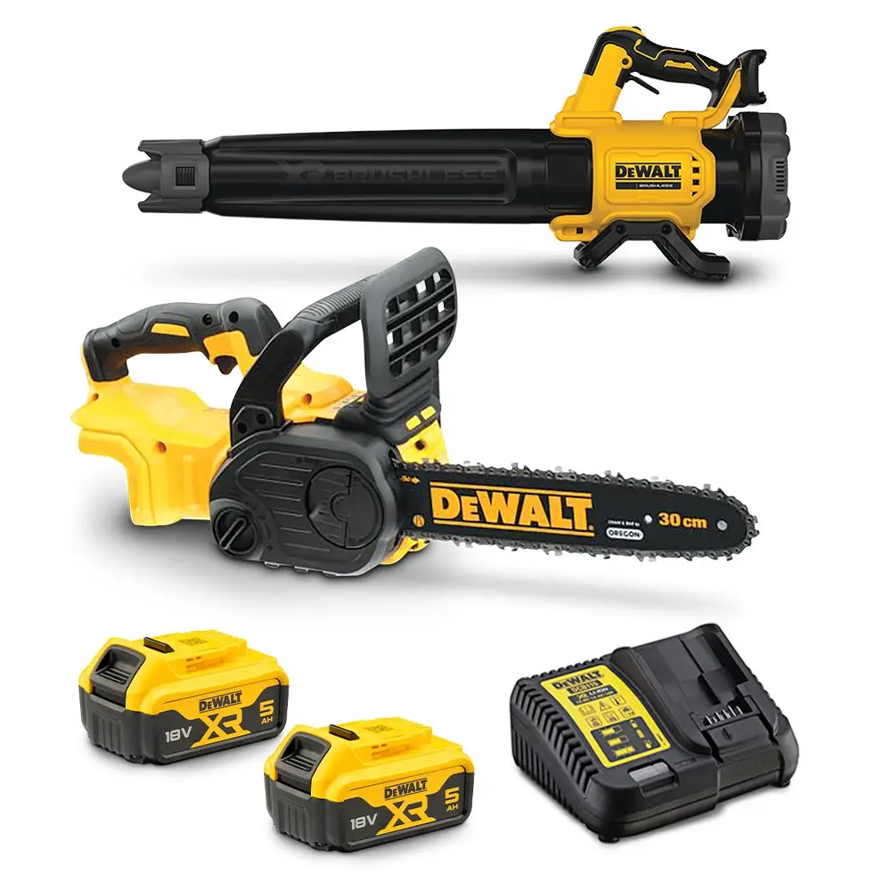 DEWALT 18V Brushless 2 Piece 2 x 5.0Ah Combo Kit DCZ243P2-XE