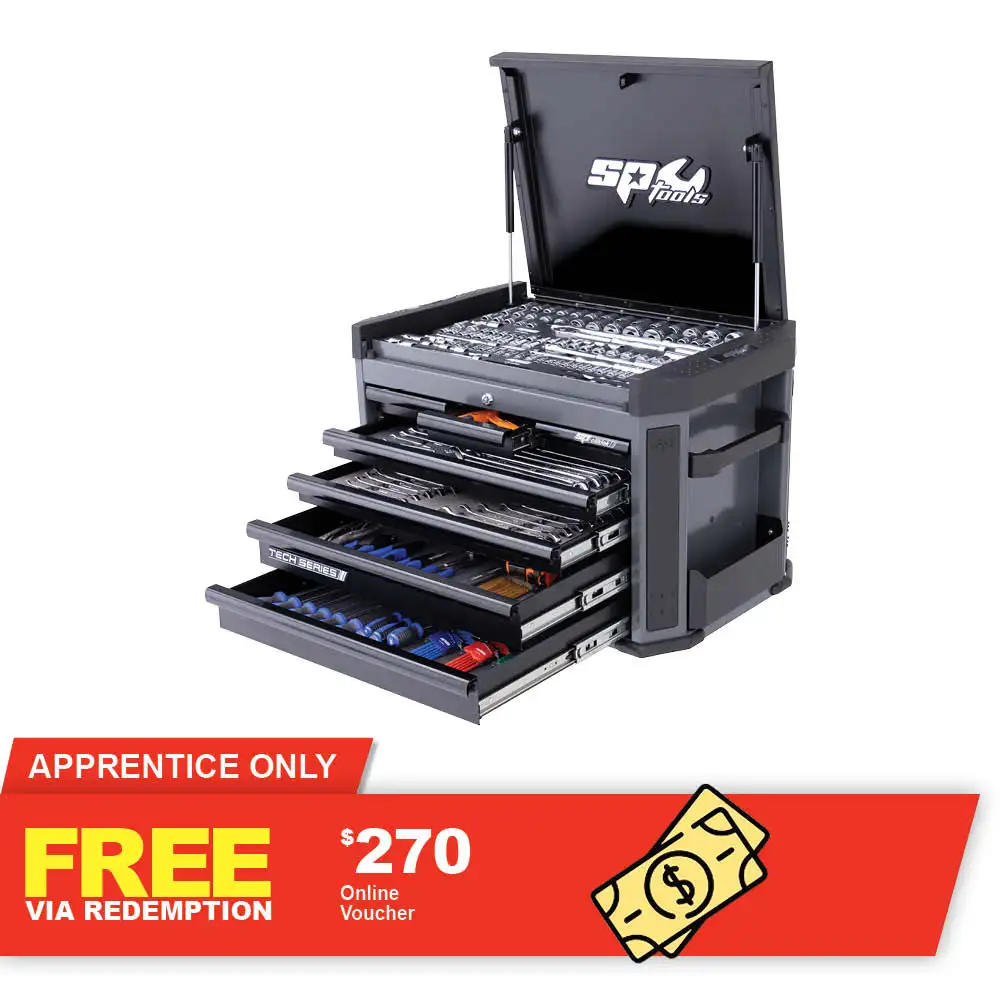 SP Tools Metric/SAE Diamond Black Tech Series Tool Kit - 335 Piece SP52275D