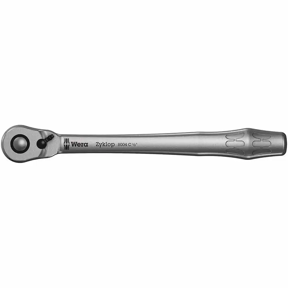 WERA 8100 SC 11 Zyklop Metal Ratchet Set w/ Switch Lever, 1/2" DR, Imperial - 28 Piece WER004081