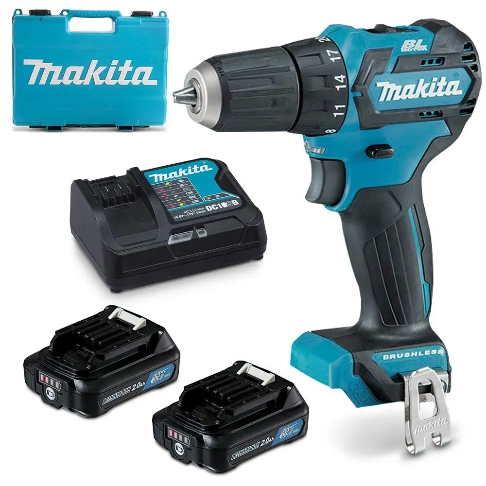 MAKITA 12V Max Brushless 2.0Ah Li-Ion CXT Driver Drill Kit DF332DSAE
