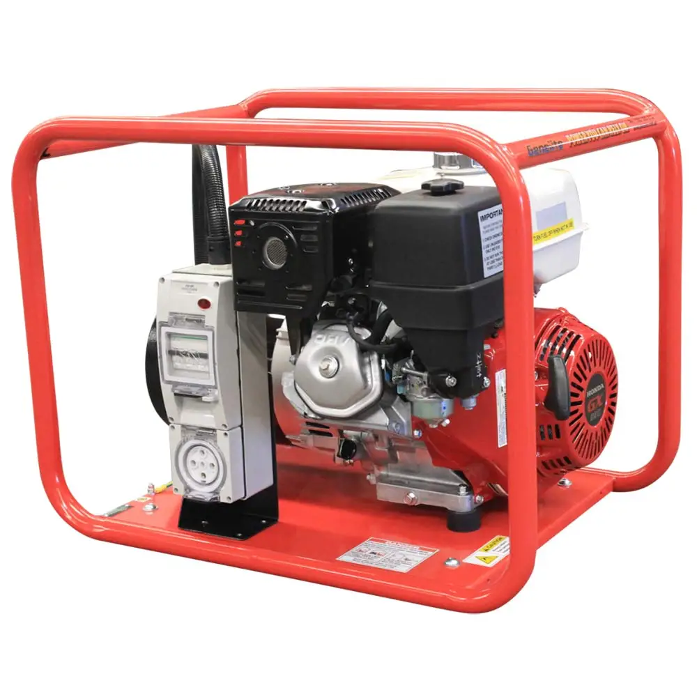 GENELITE 7.5kVA HONDA Petrol Generator Recoil Three Phase GH6000/3