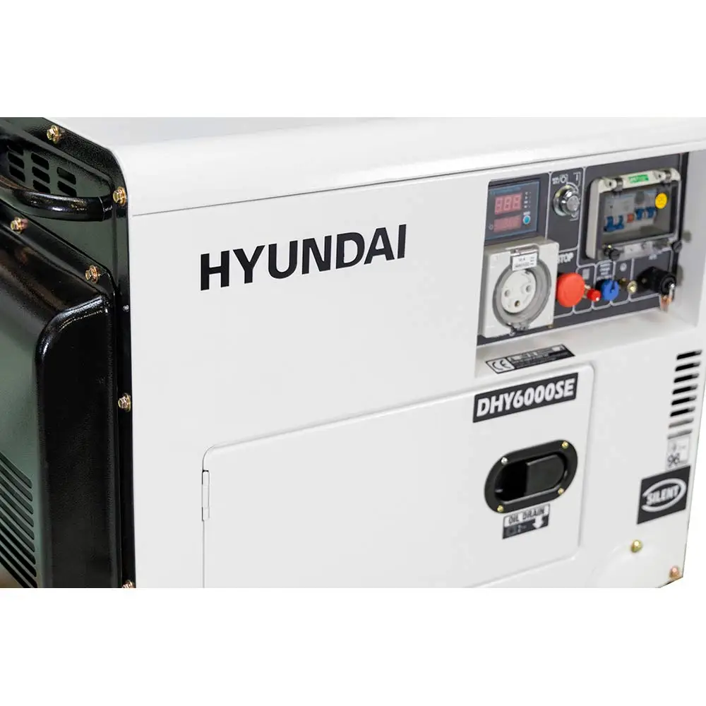 GENELITE 6.5kVA HYUNDAI Diesel Generator - Single Phase DHY6000SE