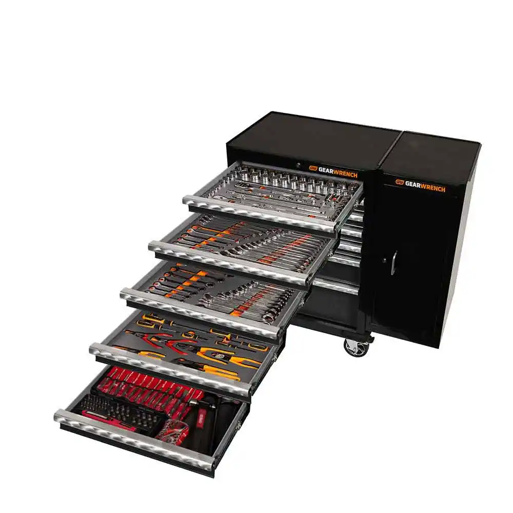 GEARWRENCH 271 Piece Tool Kit 28" Trolley Side Cabinet 77018