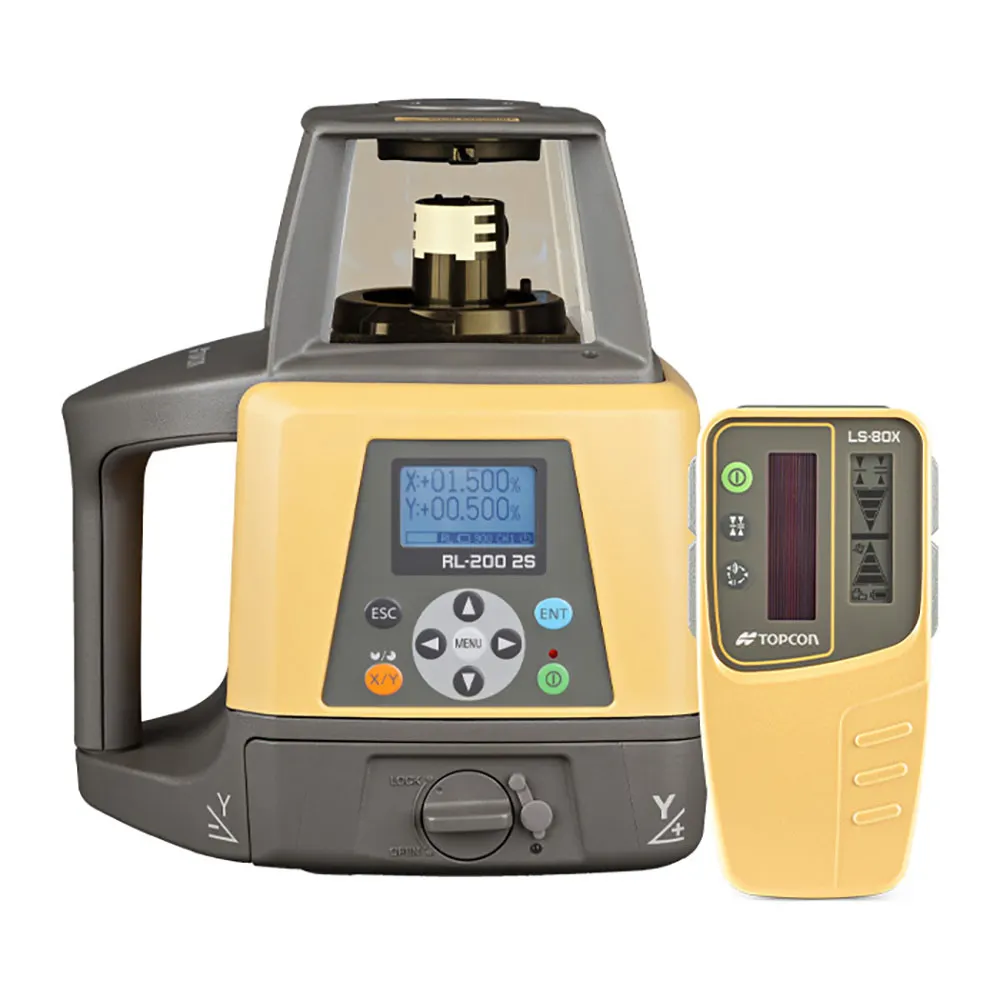 TOPCON RL-200 2S Dual Grade Rotating Laser (Rechargeable STANDARD - LS-80X Receiver & Remote Control) 314920853
