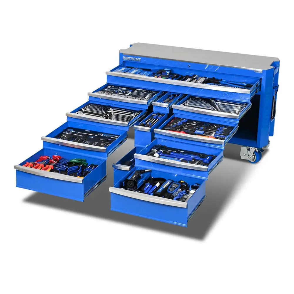 KINCROME 60" 12 Drawer Contour Trolley Tool Kit - 868 Piece K1964