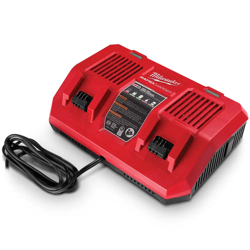 MILWAUKEE 18V Dual Bay Simultaneous Rapid Charger M18DFC