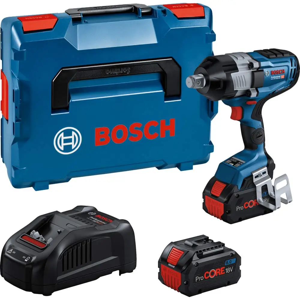 BOSCH 18V 2 x 8.0Ah Brushless Impact Wrench Kit 06019M1041