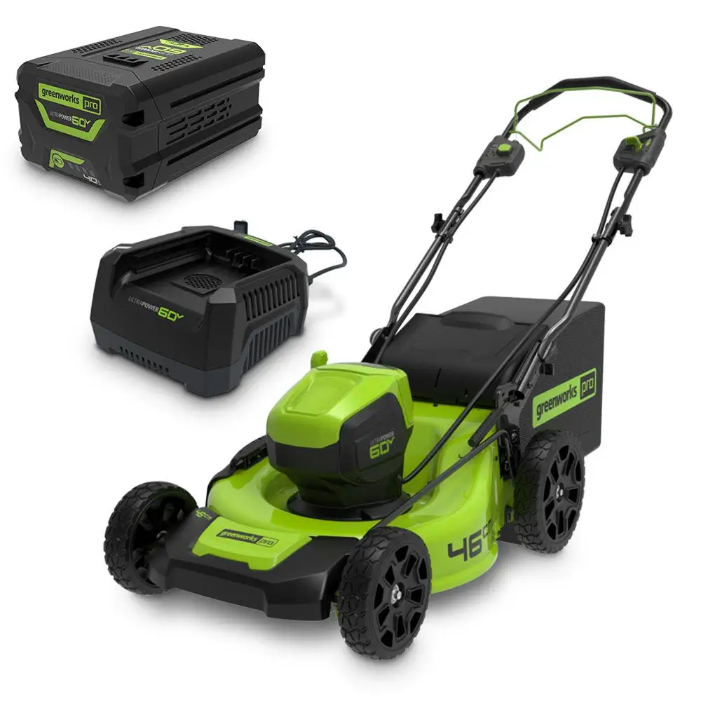 GREENWORKS 60V 1 x 4.0Ah 460mm Self-Propelled Lawn Mower Kit 2514907AU
