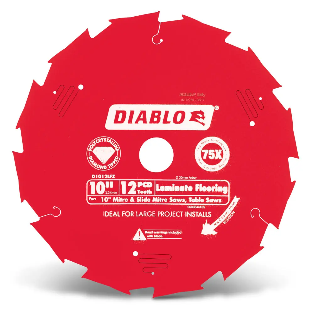 DIABLO 254mm 12T Laminate Flooring Saw Blade 2608644435