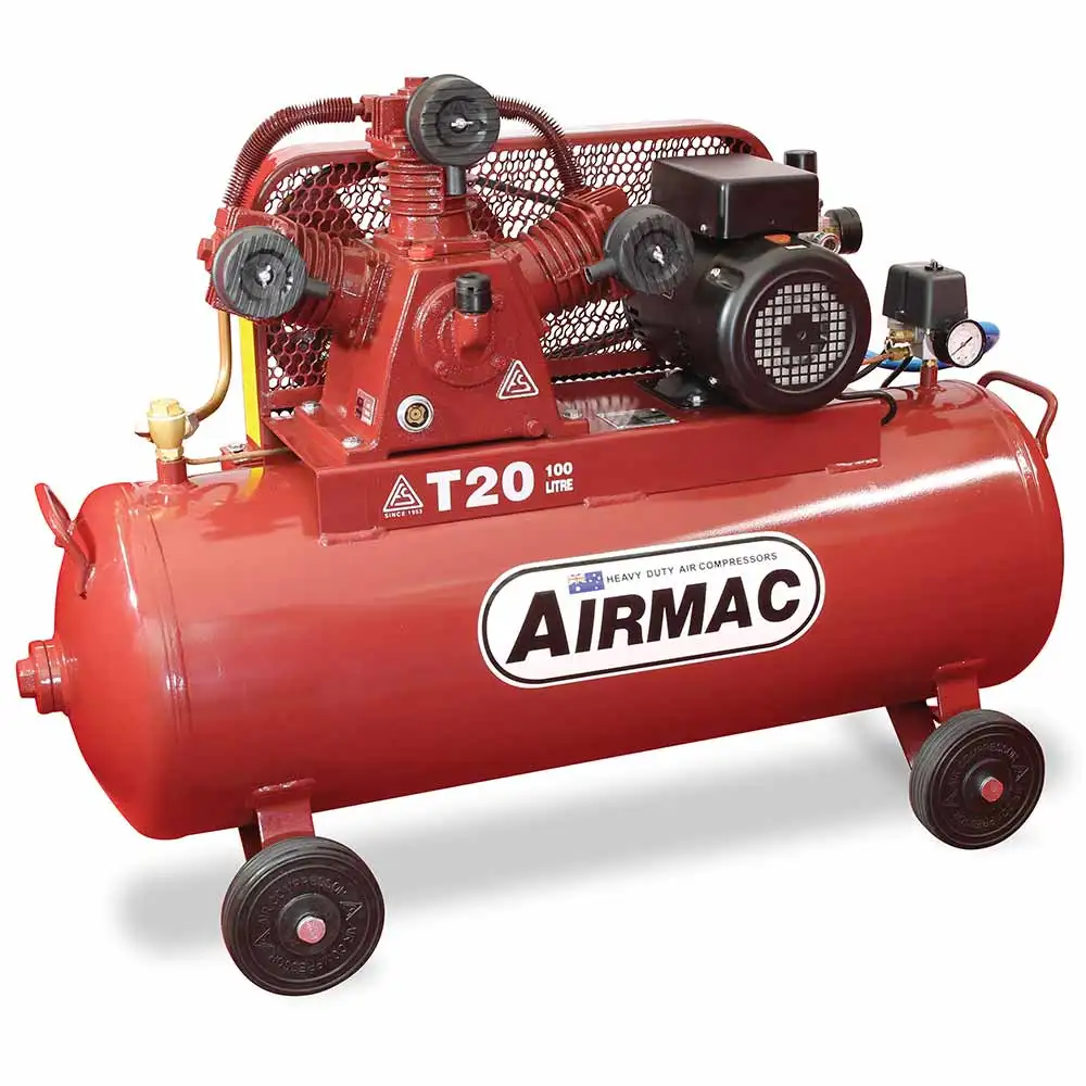 AIRMAC 240V 3.2hp 100l 310 L/Min Air Compressor AM T20 240V