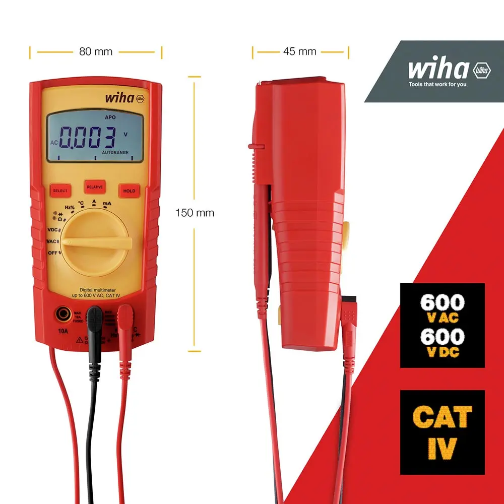 WIHA 600V CAT IV Multimeter 45218