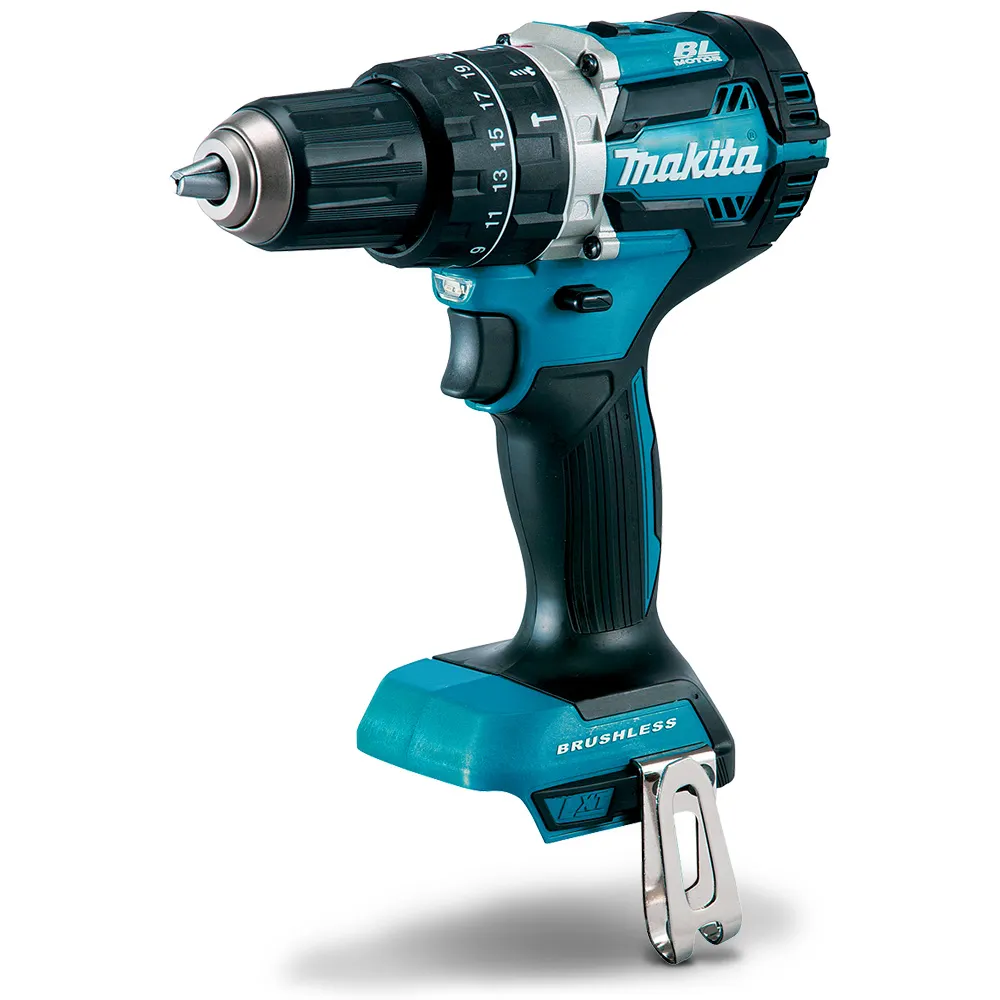 MAKITA 18V Brushless 2 x 5.0Ah 13mm Heavy Duty Hammer Driver Drill Kit DHP484RTE