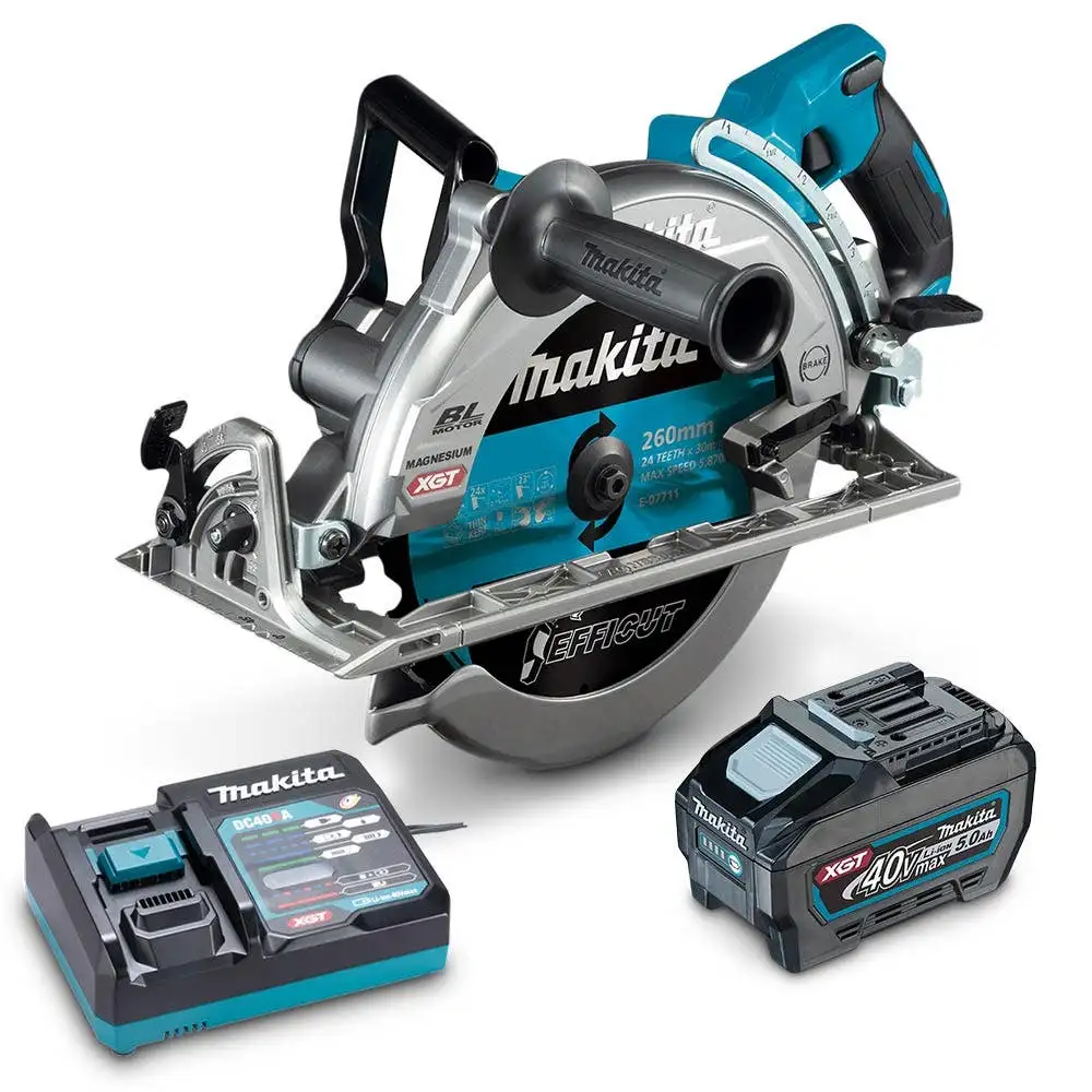 MAKITA 40V Max XGT Brushless 1 x 5.0Ah Circular Saw Kit RS002GT101