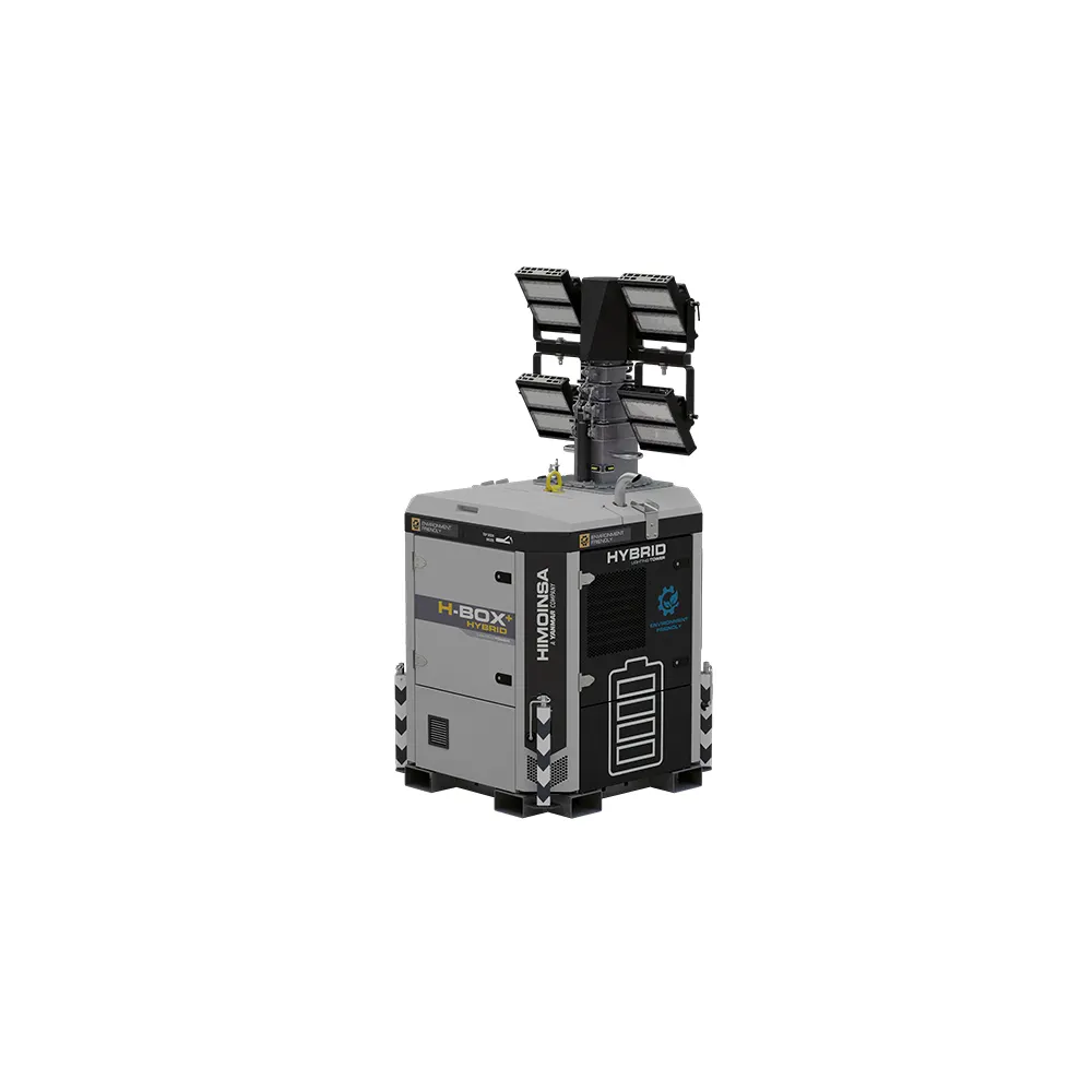 HIMOINSA 4 X 350W 8.5m High Hybrid Dark Sensor Led Lighting Tower H-BOX HYBRID