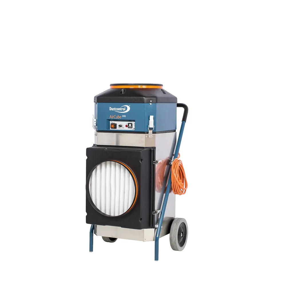 DUSTCONTROL AirCube 210W 30kg H-Class Air Cleaner 2000 with Accessories VAC-AC102000