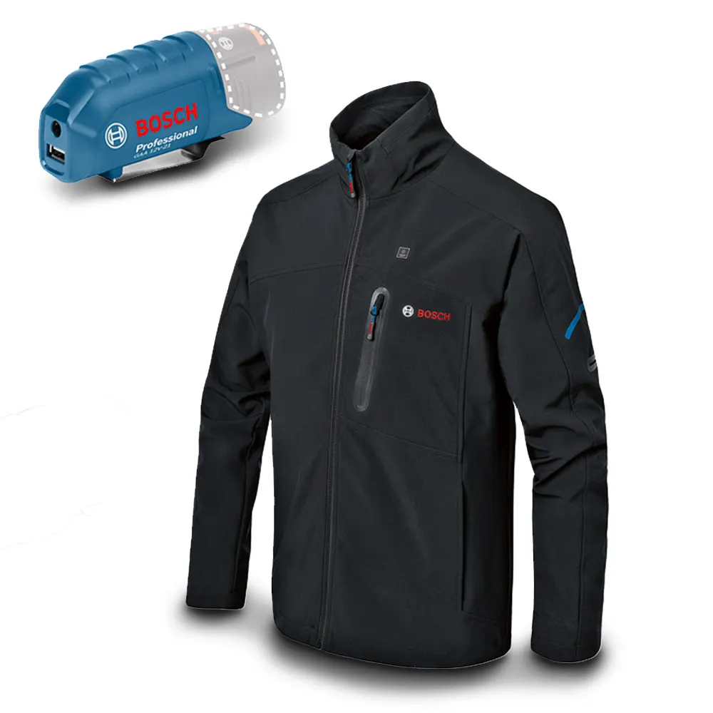 BOSCH 12V Soft Shell Heated Jacket Skin - Black 06188000DX