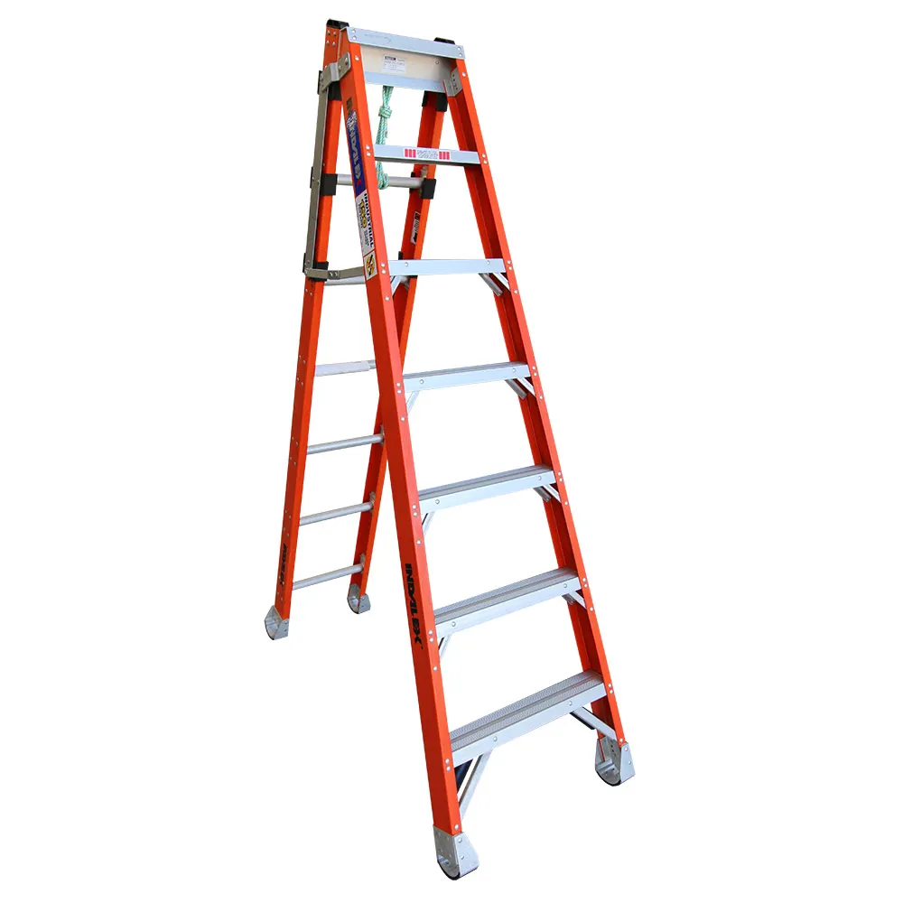 INDALEX 150kg Pro 2.1m - 3.7m Fibreglass Extension Ladder PFSE7