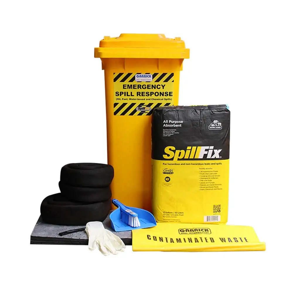 SPILLFIX Absorbent Oil Spill Kit Suits Workshop & Yard Med FXSKMED