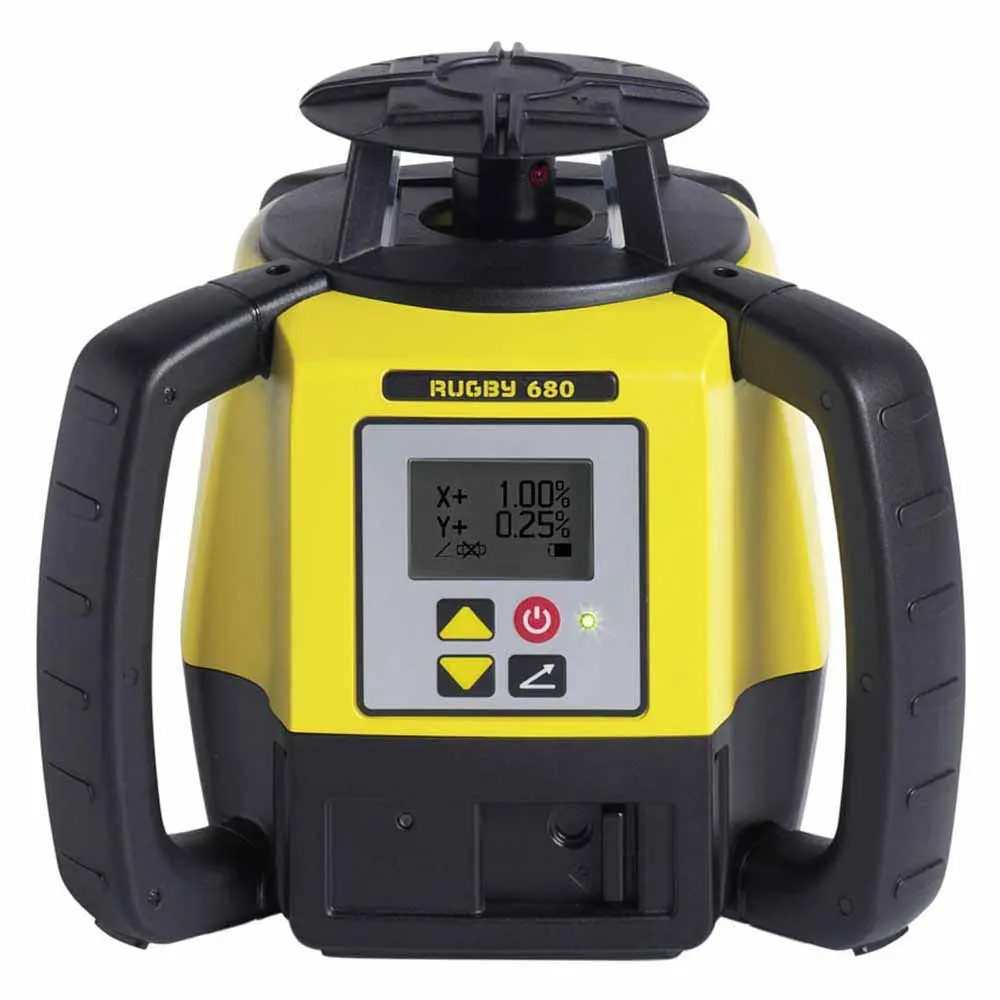 LEICA Rugby 680 Rotary Laser Level w. Rodeye 160 Digital Receiver LG6006010