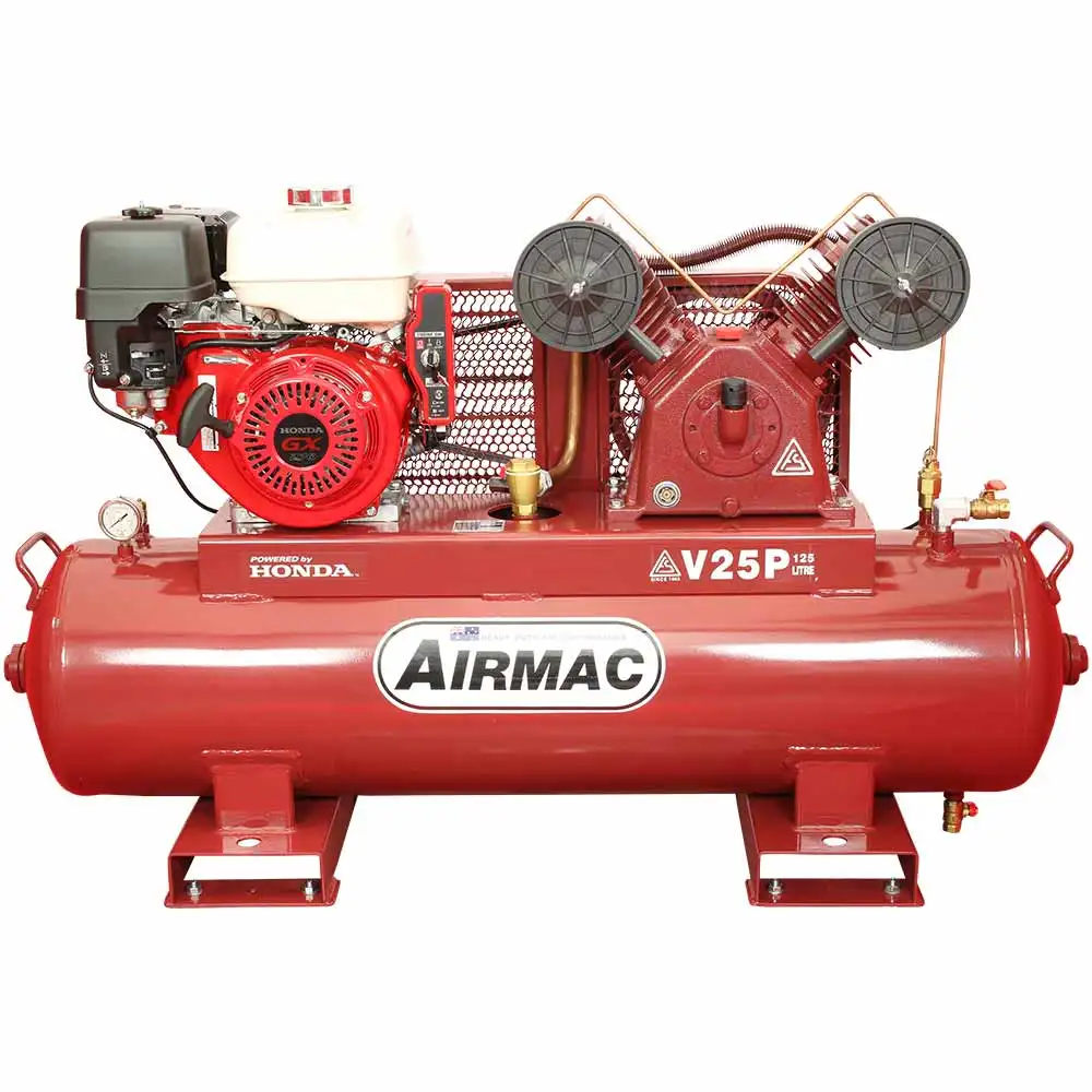 AIRMAC 9hp 125l 485 L/Min Honda Electric Start Air Compressor AM V25P ES