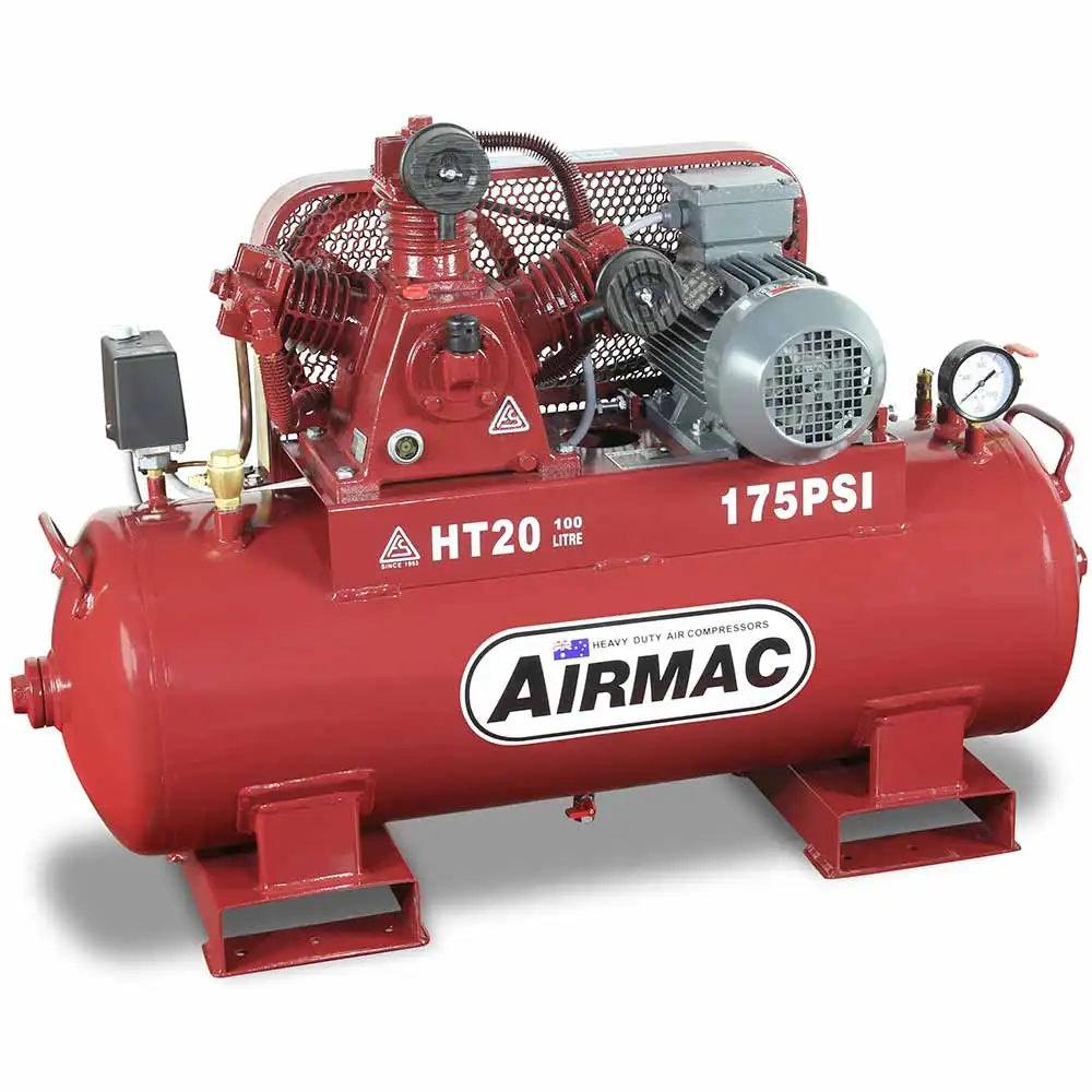 AIRMAC 415V 3hp 100l 260 L/Min Air Compressor AM HT20 415V