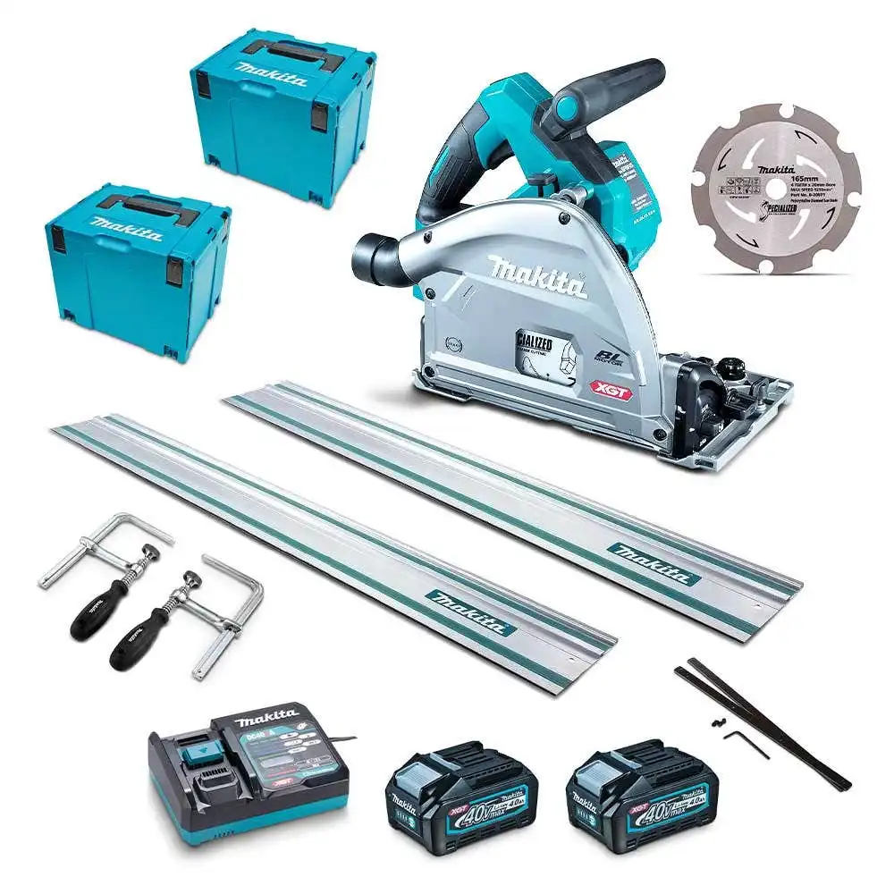 MAKITA 40V MAX XGT 165mm (6-1/2") Plunge Cut Circular Saw Kit SP001GJT2X