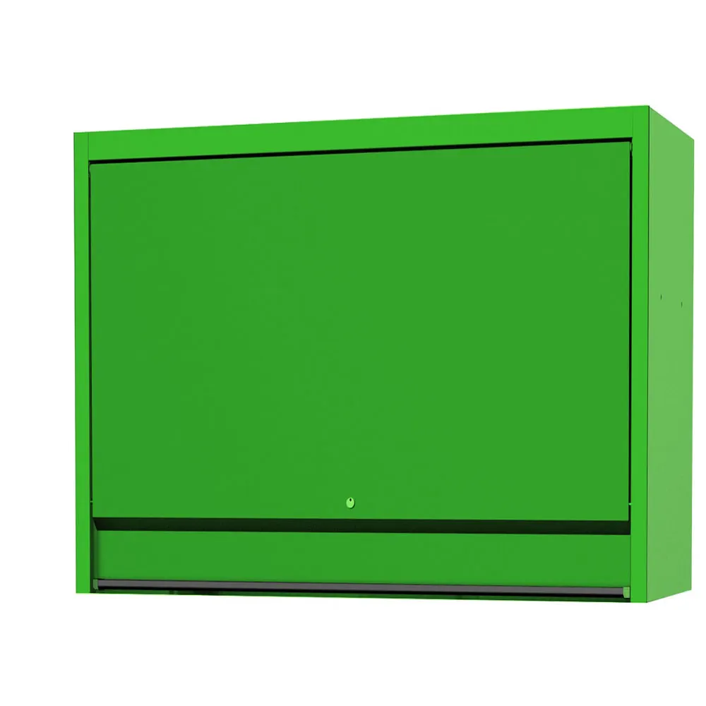 SP TOOLS 59inch USA Sumo Series Wide Power Top Hutch - Shelf, Pegboard, Light - Green/Black SP44730G
