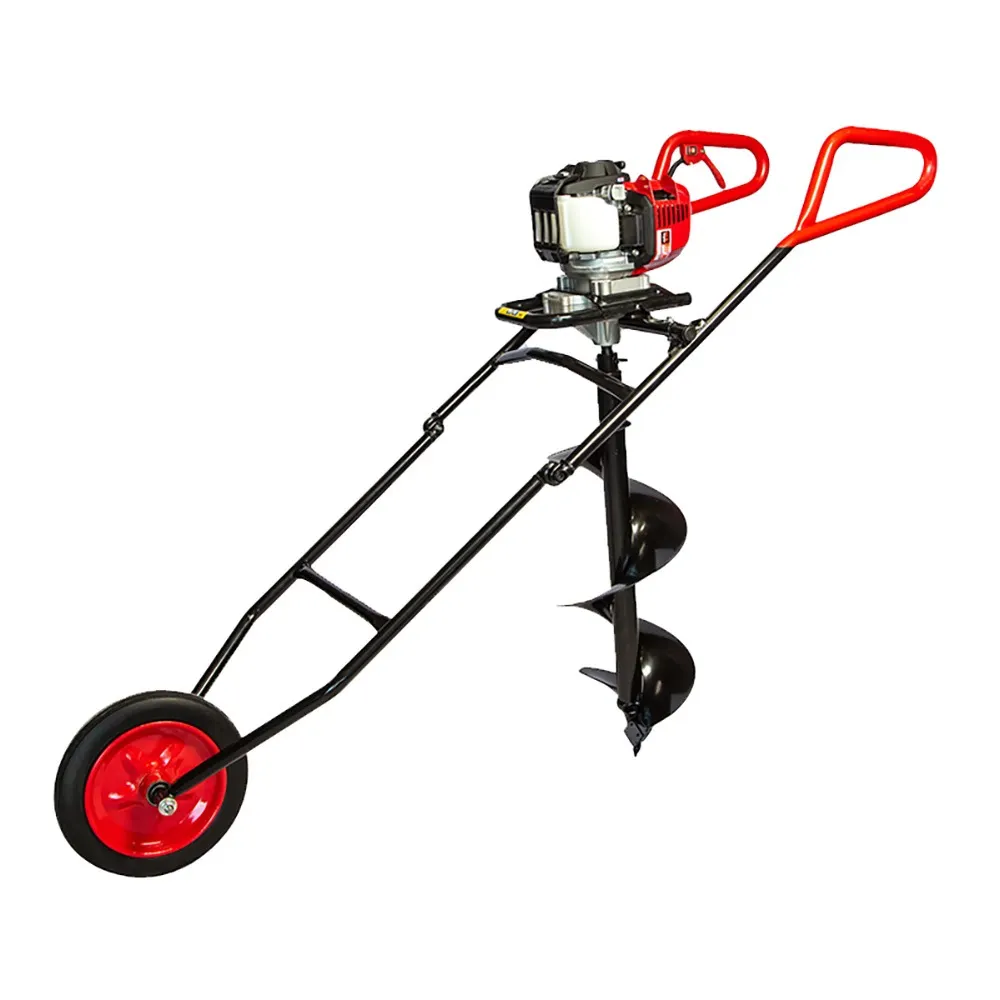 BULLMAX 1.5kw 2 Person Wheeled Auger Petrol - Honda GX50 BMEAW-H50W