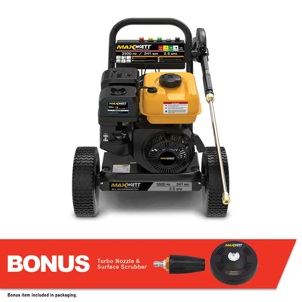 MAXWATT 3500 PSI Petrol Pressure Washer MXPW3500