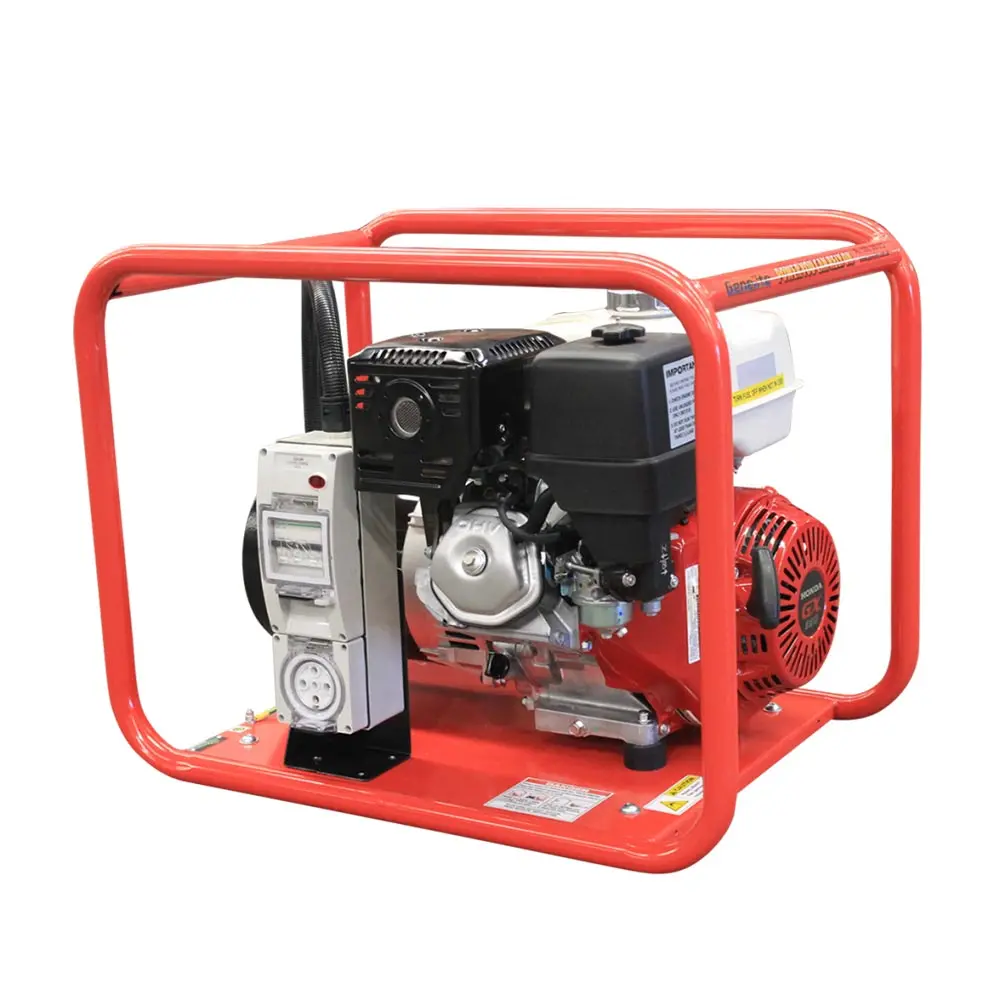 GENELITE 7.5kVA HONDA Petrol Generator Recoil/Key Start Three Phase GH6000E/3