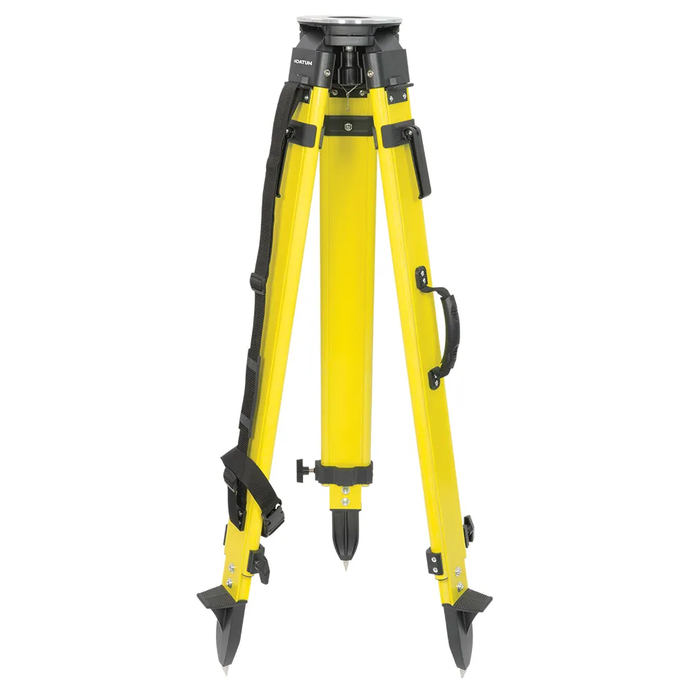 DATUM Flat Head Fibreglass Surveying Tripod DT1800F