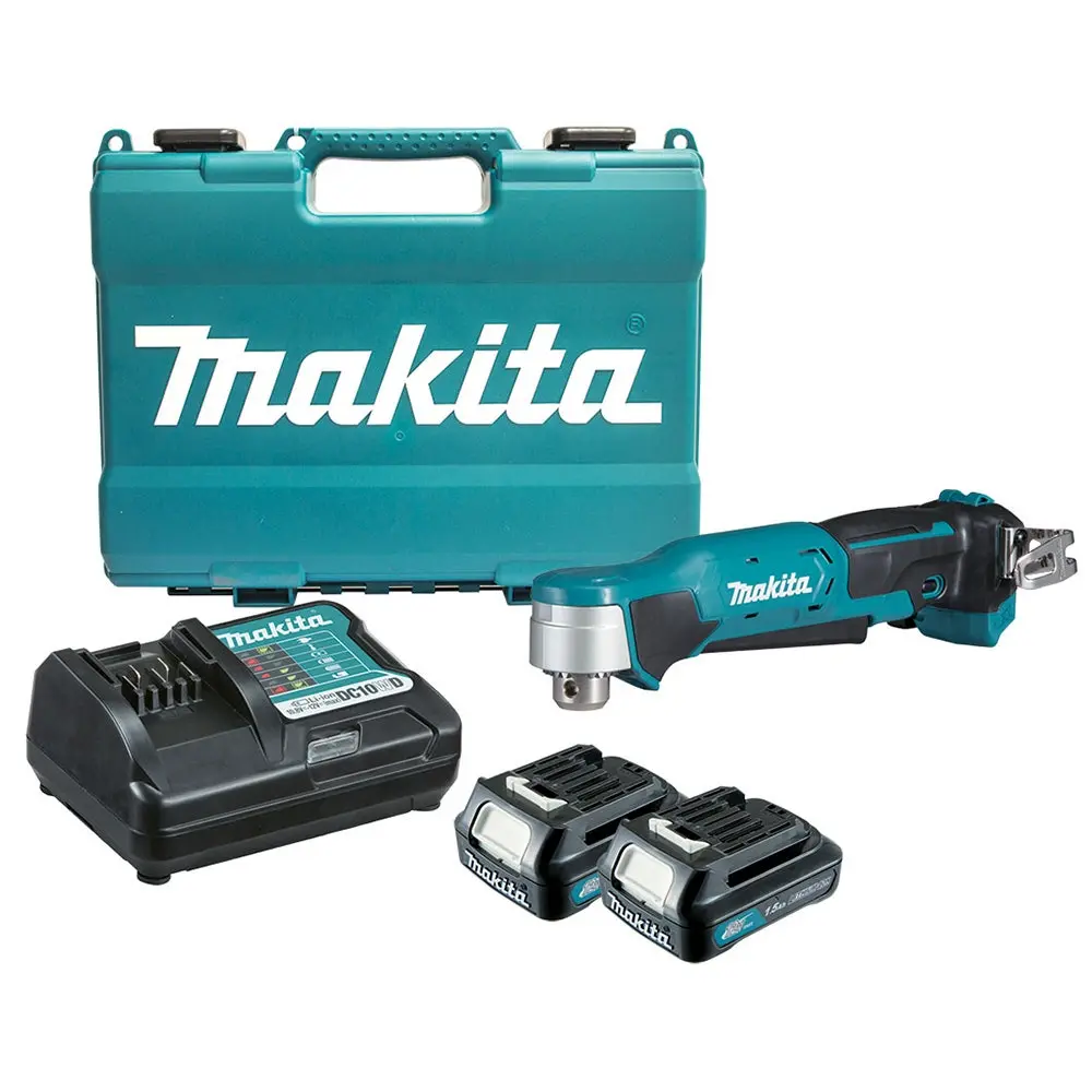 MAKITA 12V Max 12mm 2 x 1.5Ah Angle Drill Kit DA332DWYE