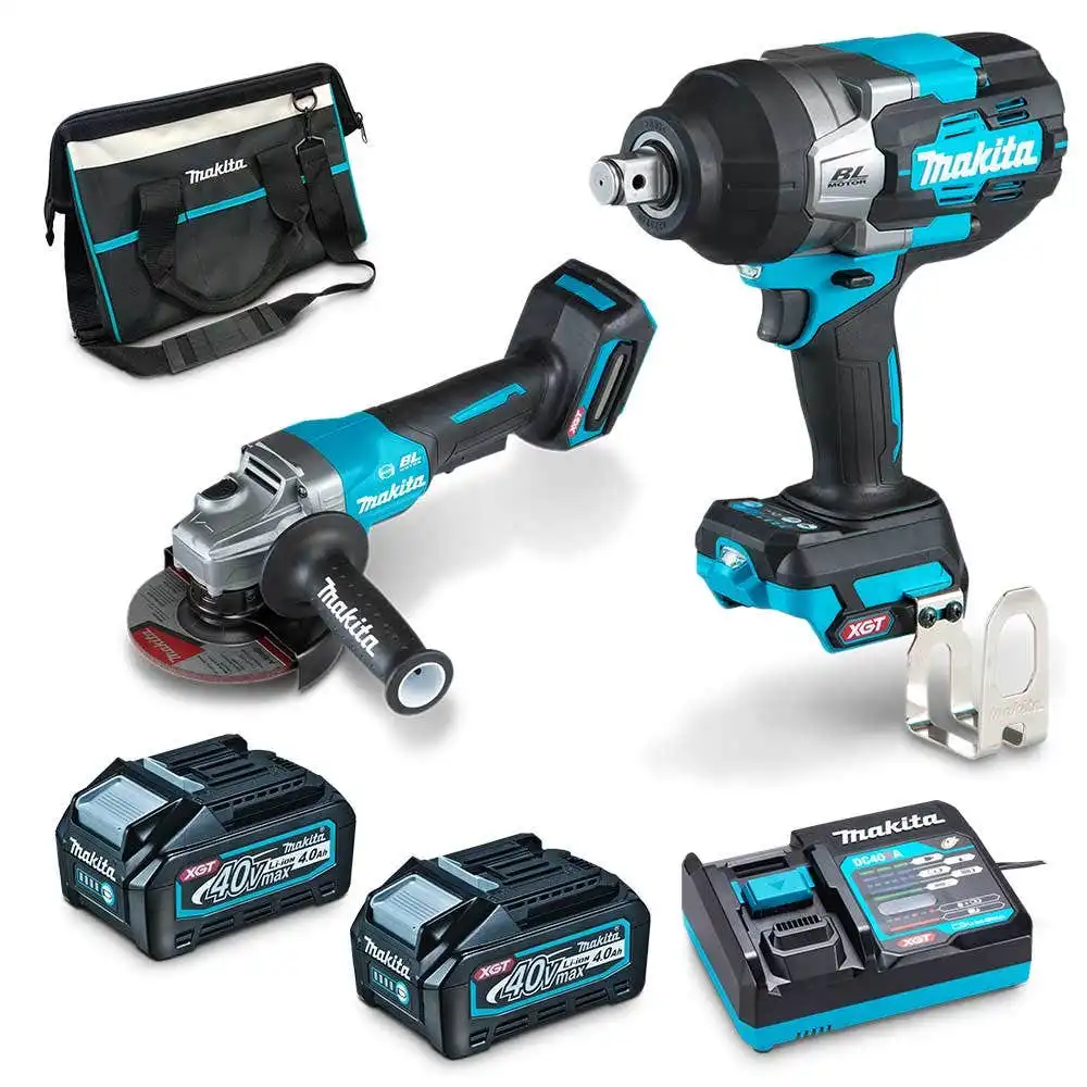 MAKITA 40V Max XGT Brushless 2 Piece 2 x 4.0Ah Combo Kit DK0139G202