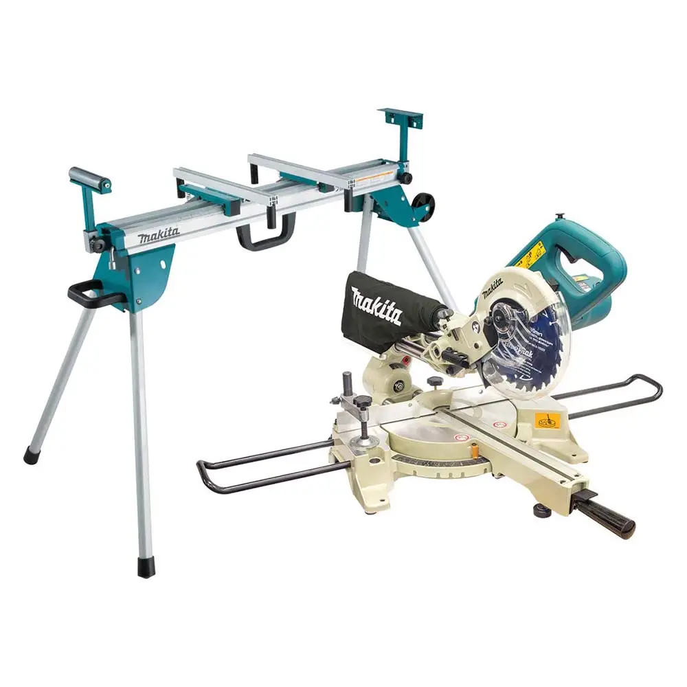 MAKITA LS0714 190mm 1010w Compound Mitre Saw With DEBWST06 Stand LS0714 + AUAWST06