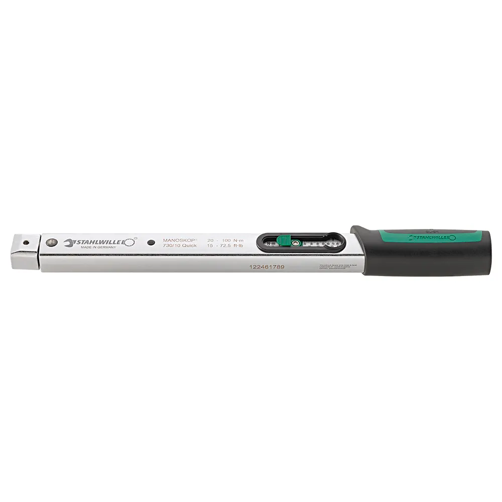STAHLWILLE 20-100Nm 730 Quick Torque Wrench Compatible w/ 9 x 12mm Insert Tools 50184010