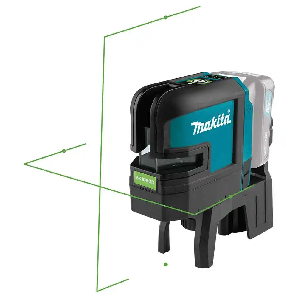 MAKITA 12V Max Green 4 Point Crossline Laser SK106GDZ