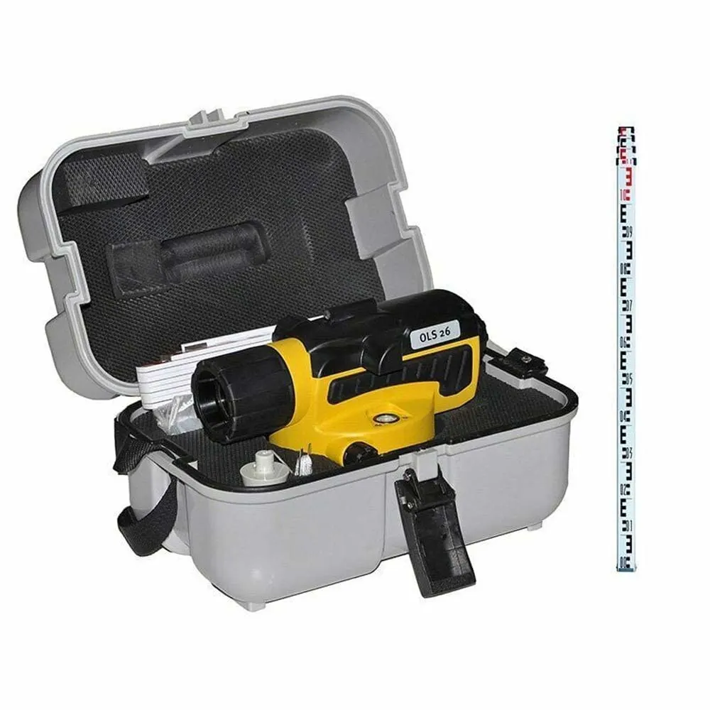 STABILA OLS 26 Automatic Optical Dumpty Level Kit 18460