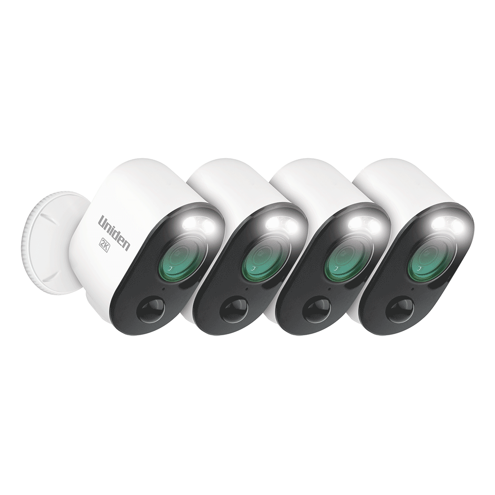 UNIDEN 2K Wi-Fi 4cam Camera With Spotlight OLOPRO2K-4