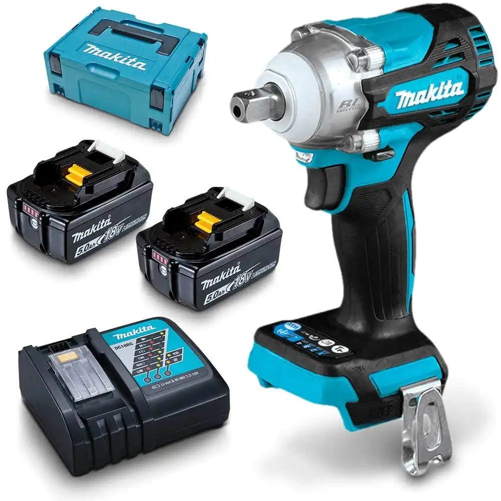 MAKITA 18V Brushless 2 x 5.0Ah Impact Wrench Detent Pin Kit DTW301RTJ