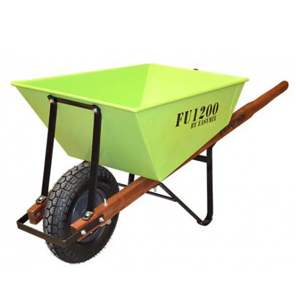 EASYMIX Fugly Wheelbarrow Timber Handle F-Free Wheel FU1200-HBHNBS
