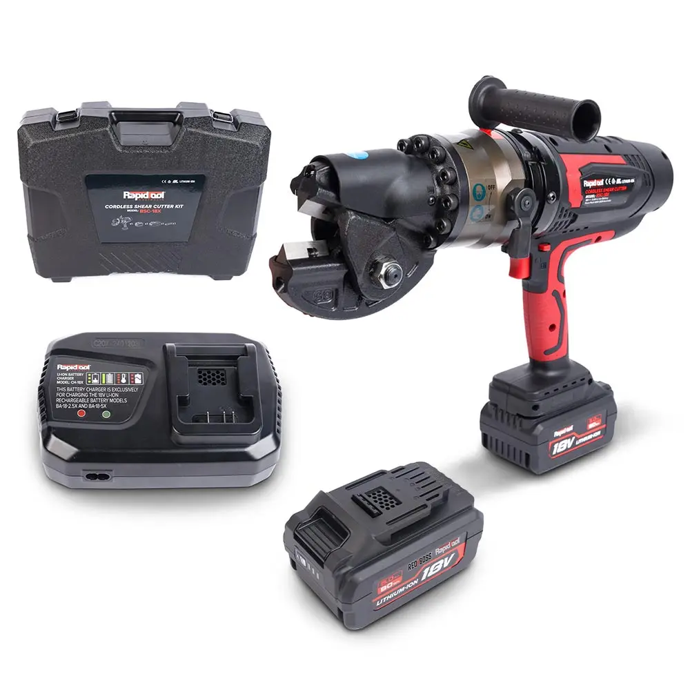 RAPIDTOOL 18V Brushless 2x5.0Ah Rebar Shears Kit BSC-18X