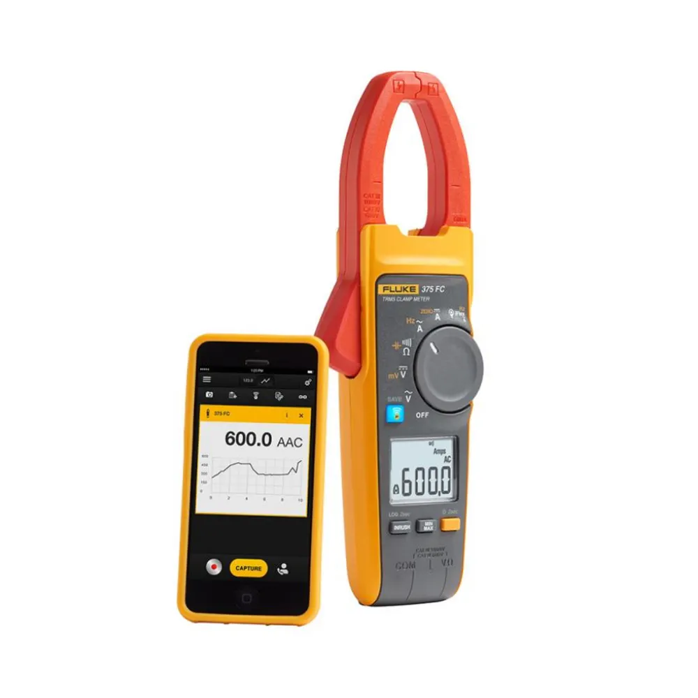 FLUKE 1000V 2500A AC/DC 376 FC True-RMS Clamp Meter FLU376FC